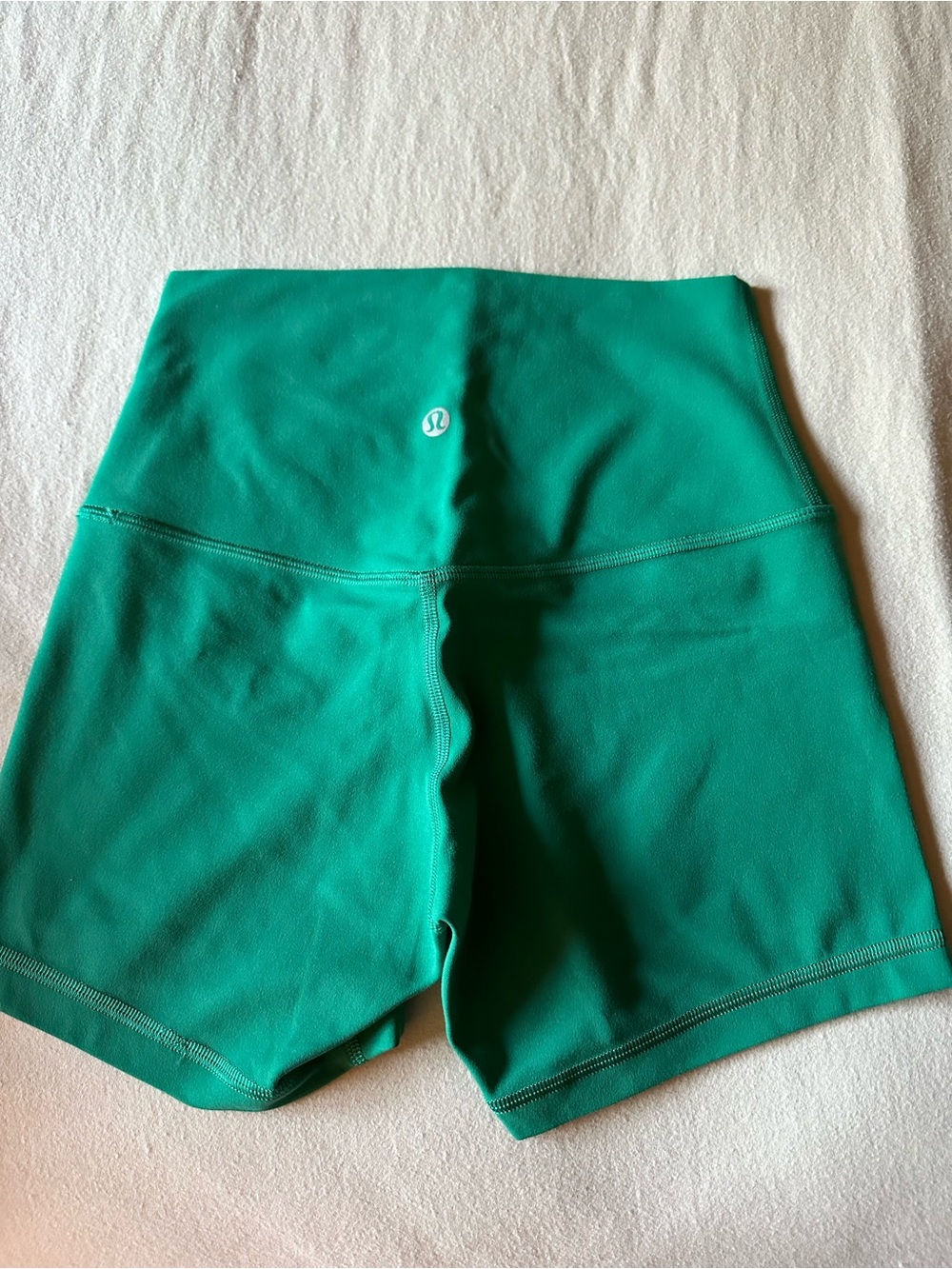 lululemon athletica High-Rise Teal Green Workout Shorts